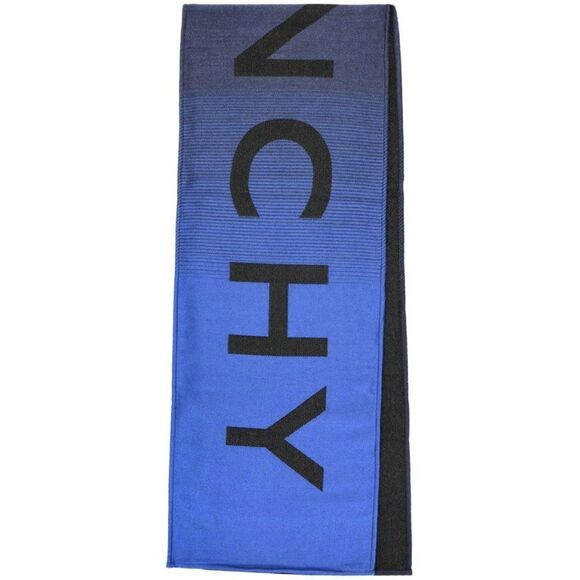 Givenchy Degrade Scarf With Logo in Blue & Black For Unisex - Made in It… - Picture 2 of 16